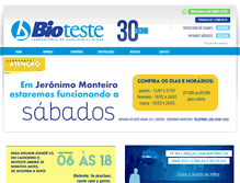 Tablet Screenshot of bioteste.com.br